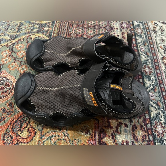 FINAL PRICE Crocs Mens # 15041 Brown Swiftwater Sandal - Picture 4 of 4